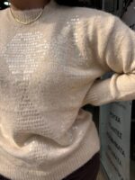 Πουλόβερ ρόμβος κρεμ - Image 4