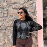 Πουλόβερ ρόμβος μαύρο