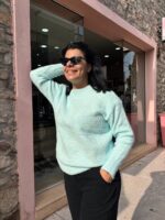 Πουλόβερ ρόμβος γαλάζιο