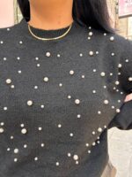 Πουλόβερ Μαύρο πέρλες - Image 3