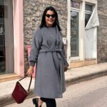 Παλτό μάλλινο γκρι