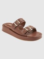Σανδάλια Flatforms Κάμελ