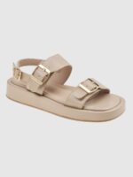 Σανδάλια Flatforms Μπεζ