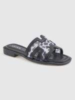 Flat Σανδάλια Grey Leopard