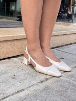 Γοβάκια Slingback Λευκό - Image 5