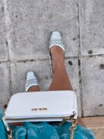 Γοβάκια Slingback Ασημένια - Image 4