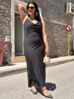 Φόρεμα Lingerie μαύρο