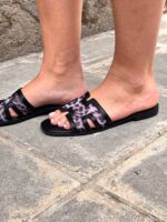 Flat Σανδάλια Grey Leopard - Image 6