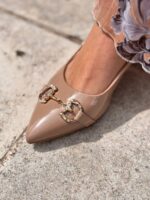 Γόβες Slingback Μπεζ - Image 4