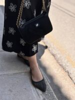 Slingback πλεκτό μαύρο - Image 5
