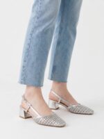 Γοβάκια Slingback Ασημένια - Image 2
