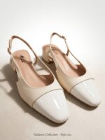 Γοβάκια Slingback Λευκό