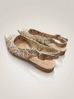 Slingback πλεκτά χρυσά - Image 2