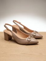 Γόβες Slingback Μπεζ - Image 2
