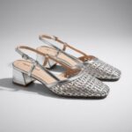 Γοβάκια Slingback Ασημένια