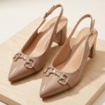 Γόβες Slingback Μπεζ