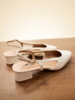 Γοβάκια Slingback Λευκό - Image 3