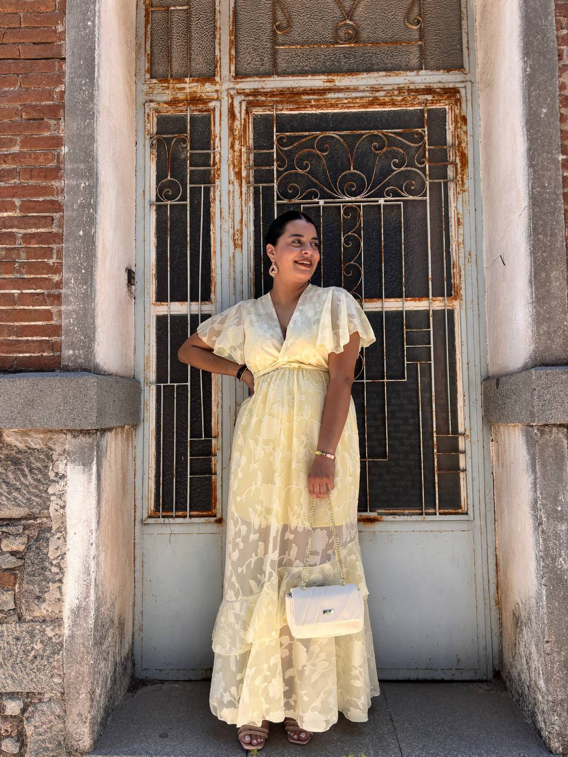 IMG_E0320 Φόρεμα Francesca κίτρινο - Image 1