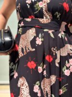 Φόρεμα Heart & Leopard Black - Image 2