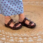 Σανδάλια Flatforms Σοκολά