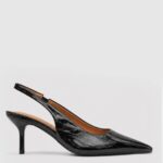 Slingbacks Μαύρα