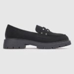 Loafers Σουέτ Μαύρα
